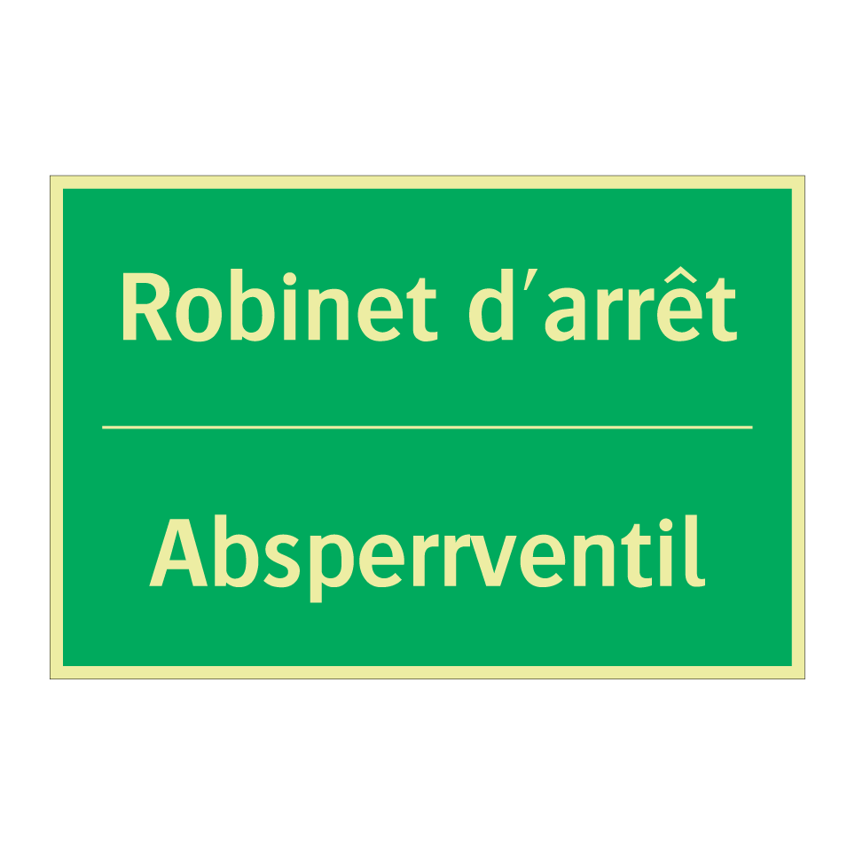 Absperrventil - Robinet d'arrêt