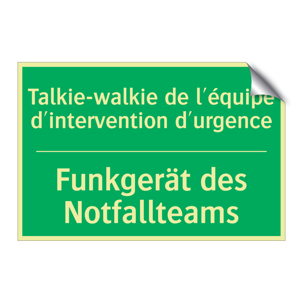 Funkgerät des Notfallteams - Talkie-walkie de l'équipe d'intervention /.../