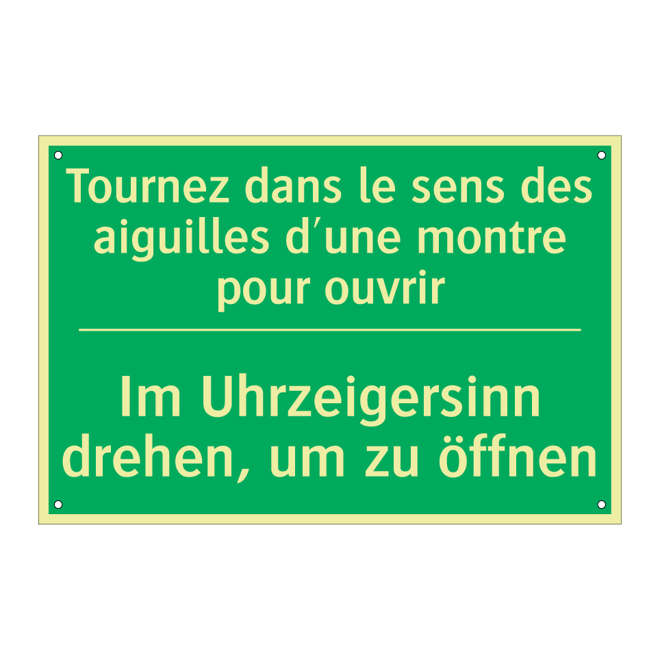 Im Uhrzeigersinn drehen, um zu /.../ - Tournez dans le sens des aiguilles /.../