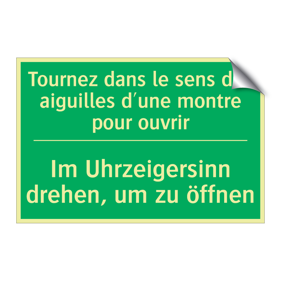 Im Uhrzeigersinn drehen, um zu /.../ - Tournez dans le sens des aiguilles /.../