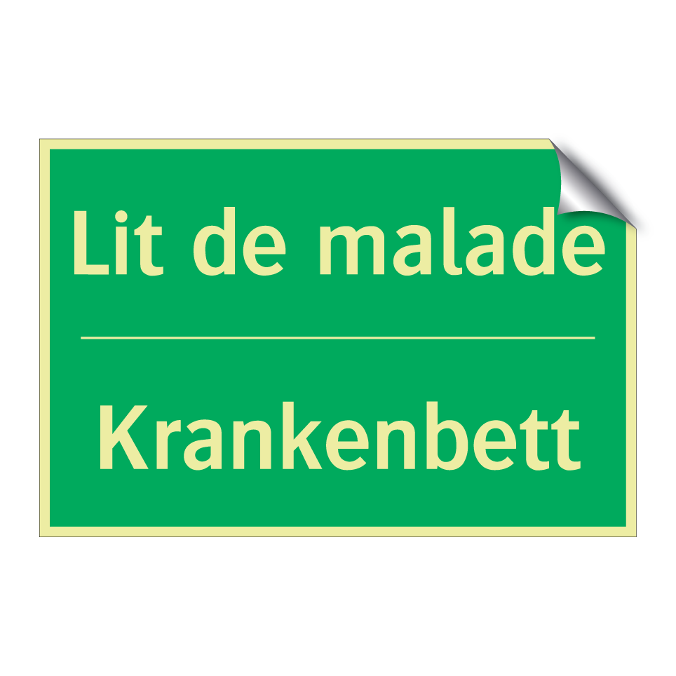 Krankenbett - Lit de malade