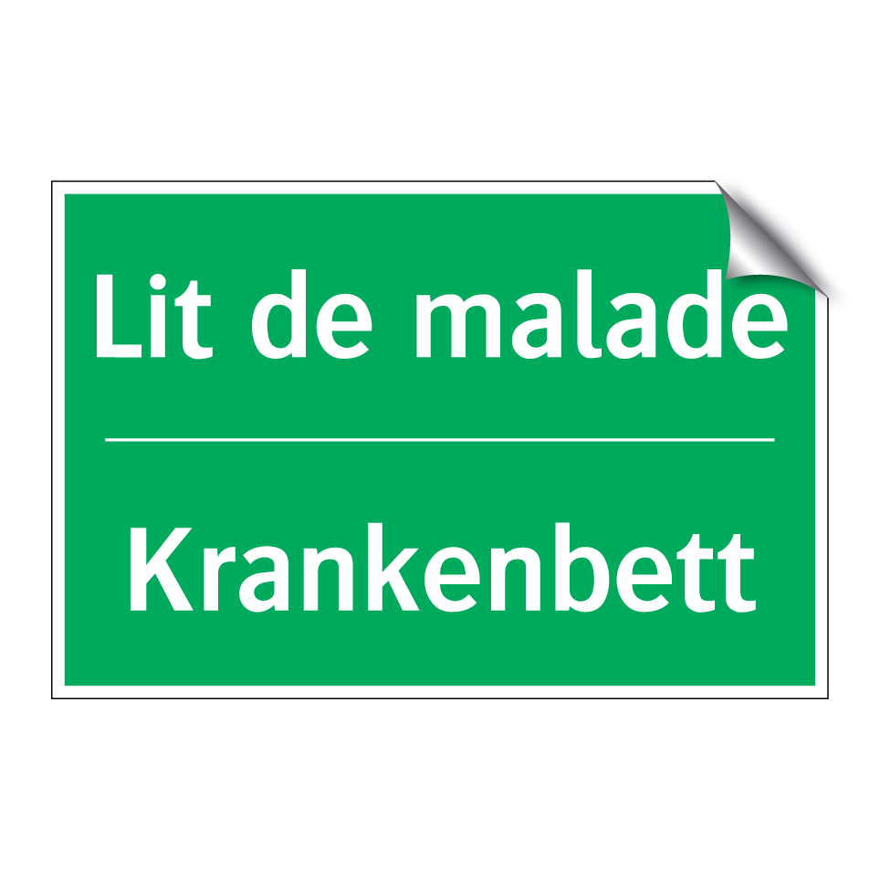 Krankenbett - Lit de malade