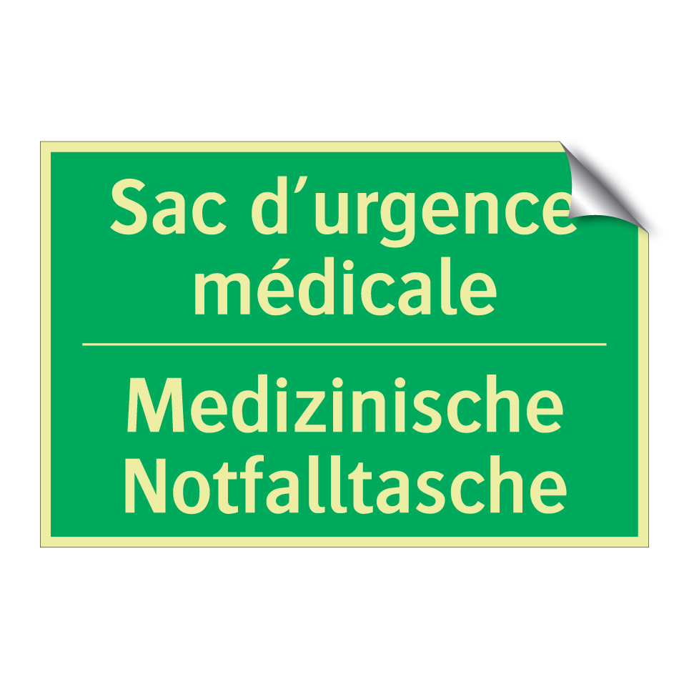Medizinische Notfalltasche - Sac d’urgence médicale