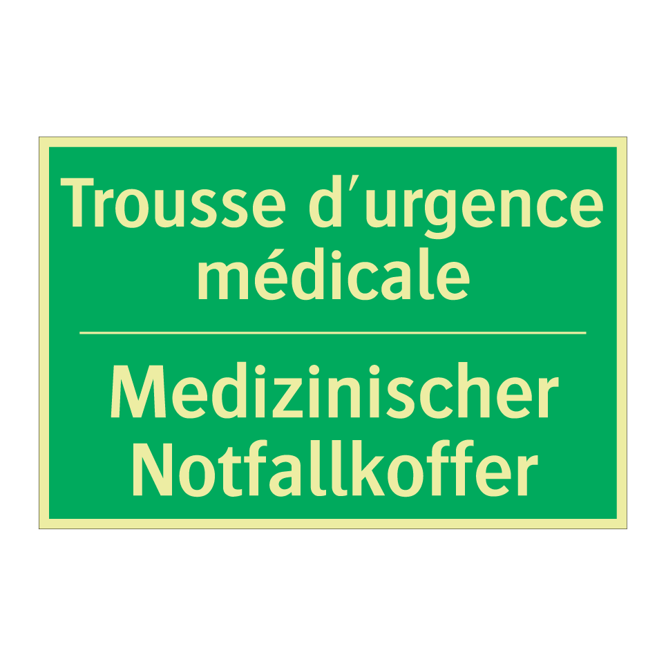 Medizinischer Notfallkoffer - Trousse d'urgence médicale