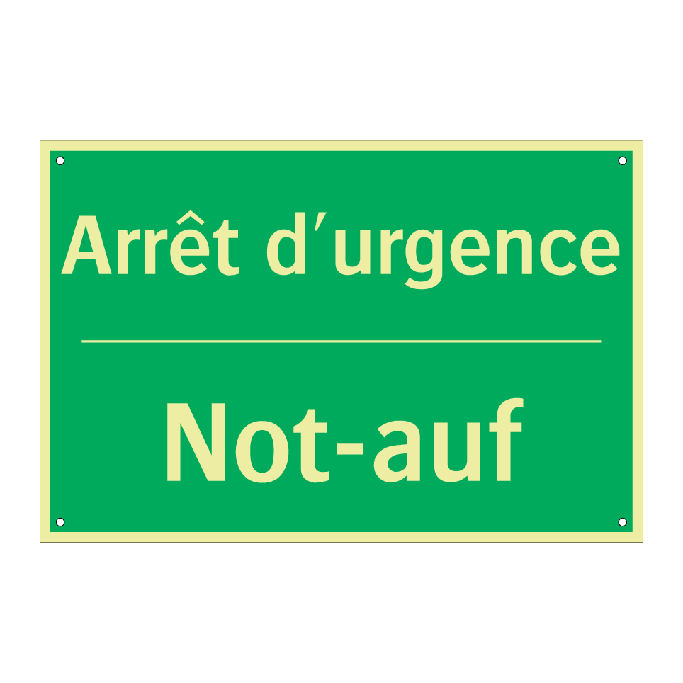 Not-auf - Arrêt d'urgence