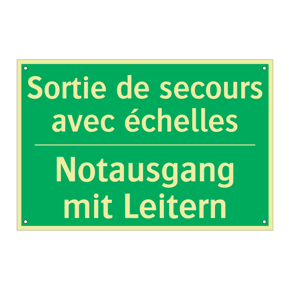 Notausgang mit Leitern - Sortie de secours avec échelles /.../