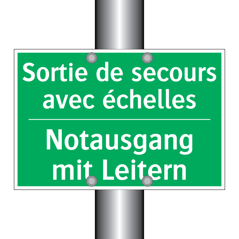 Notausgang mit Leitern - Sortie de secours avec échelles /.../