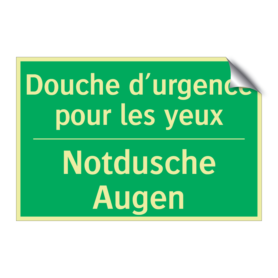 Notdusche Augen - Douche d’urgence pour les yeux