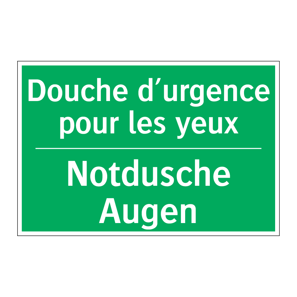 Notdusche Augen - Douche d’urgence pour les yeux