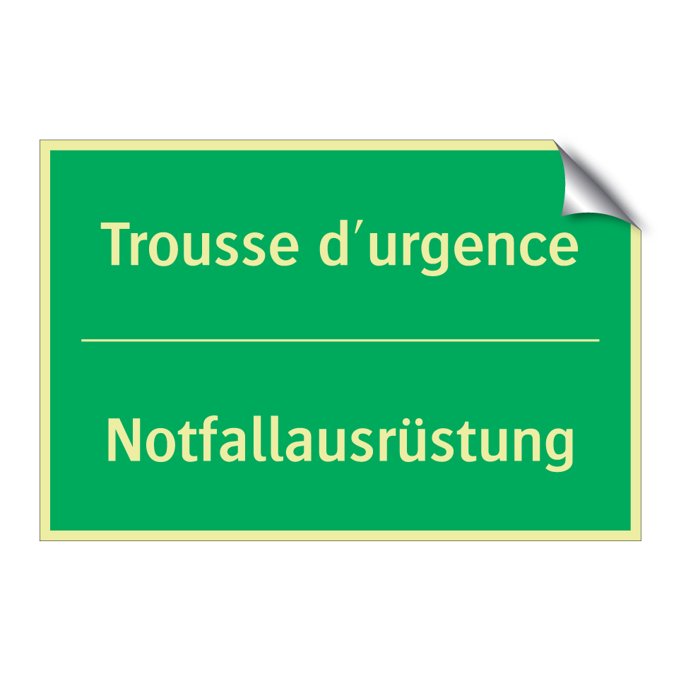 Notfallausrüstung - Trousse d'urgence