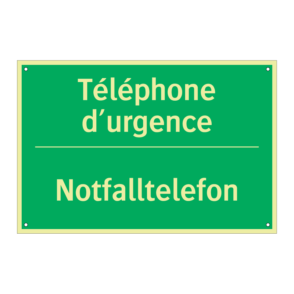 Notfalltelefon - Téléphone d’urgence