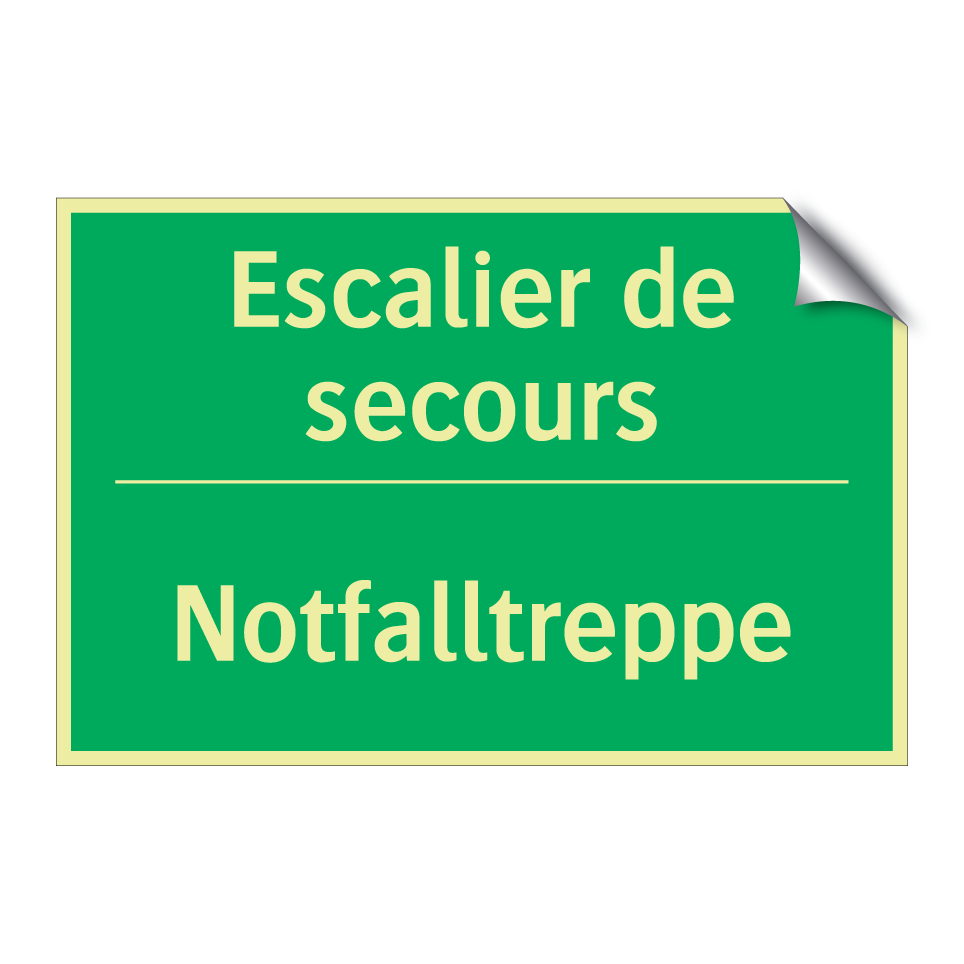 Notfalltreppe - Escalier de secours