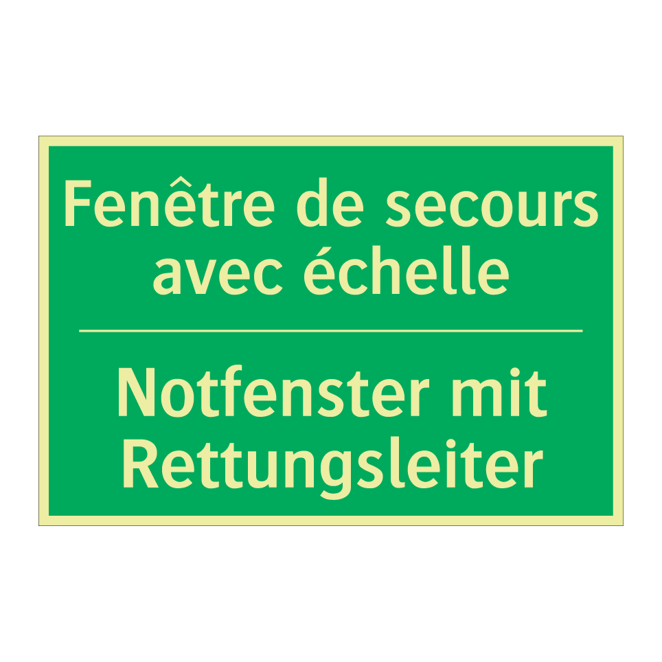 Notfenster mit Rettungsleiter - Fenêtre de secours avec échelle /.../