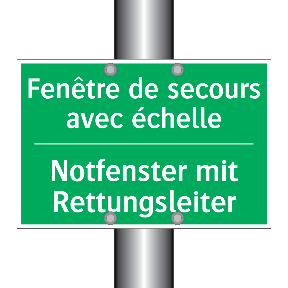 Notfenster mit Rettungsleiter - Fenêtre de secours avec échelle /.../