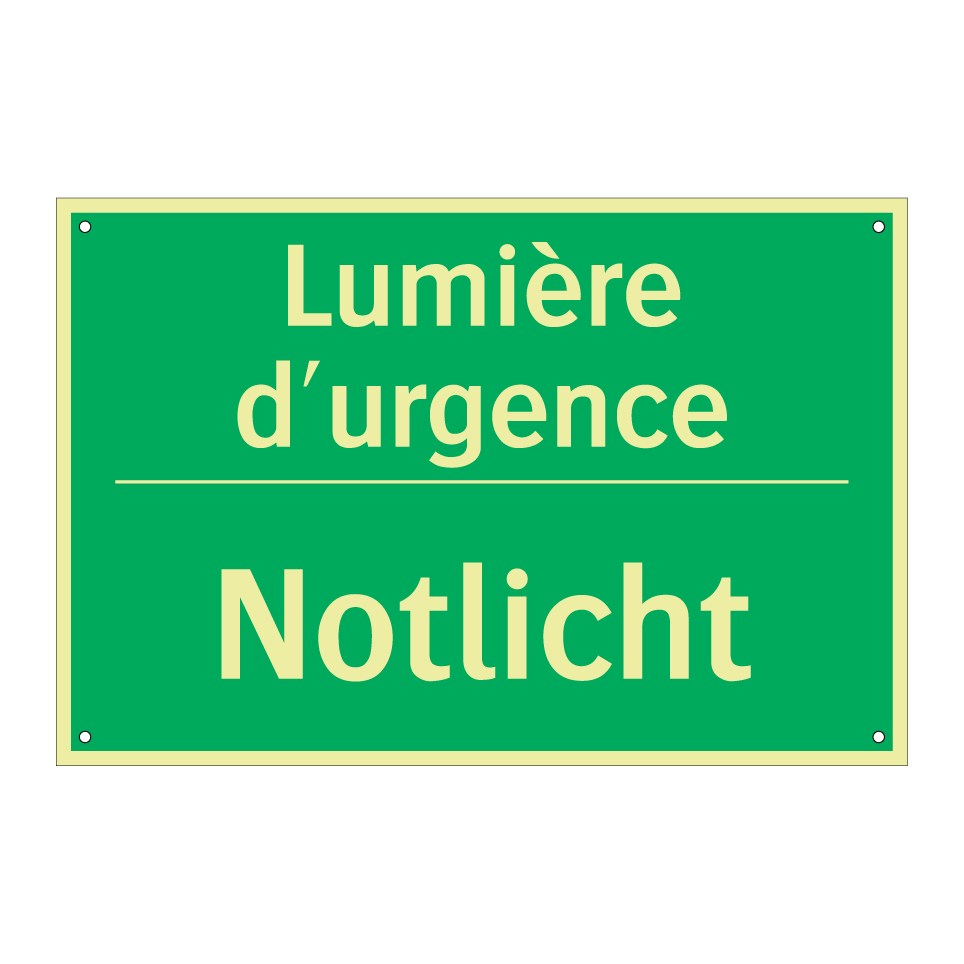 Notlicht - Lumière d'urgence