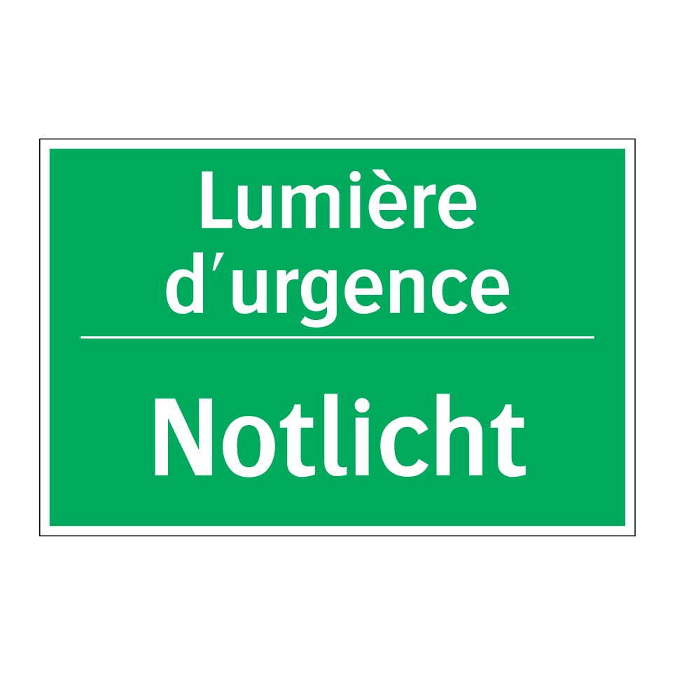 Notlicht - Lumière d'urgence
