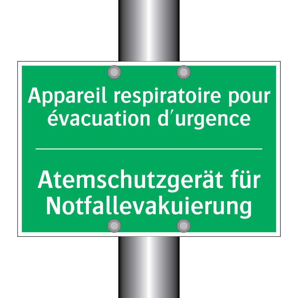 Atemschutzgerät für Notfallevakuierung /.../ - Appareil respiratoire pour évacuation /.../