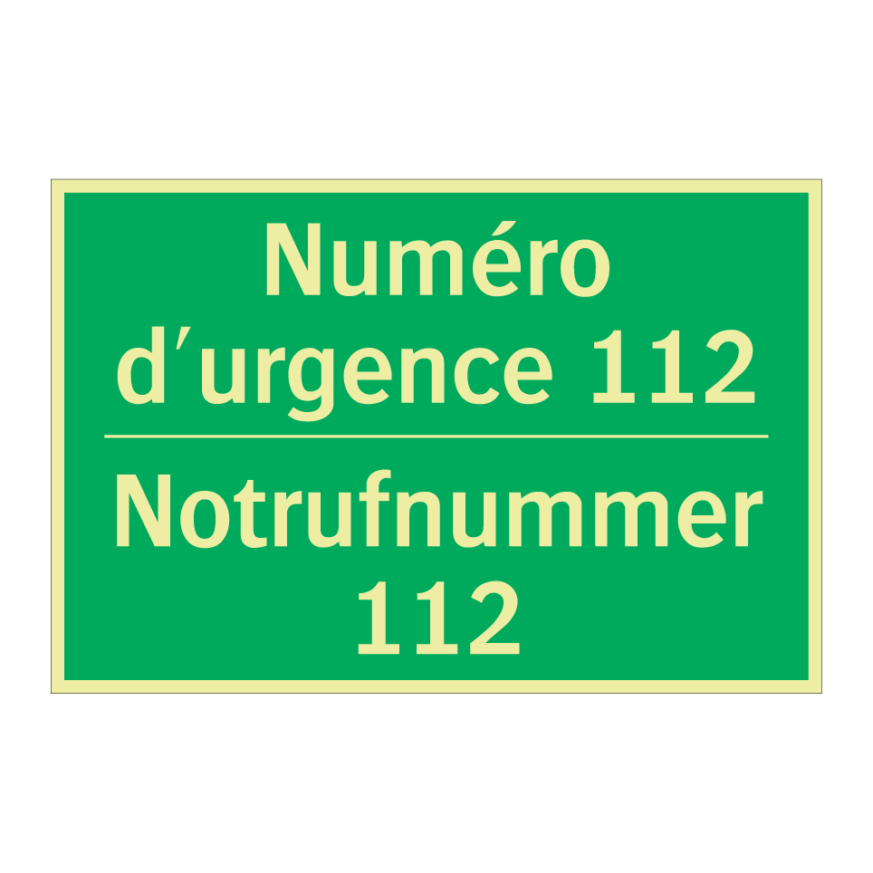 Notrufnummer 112 - Numéro d'urgence 112