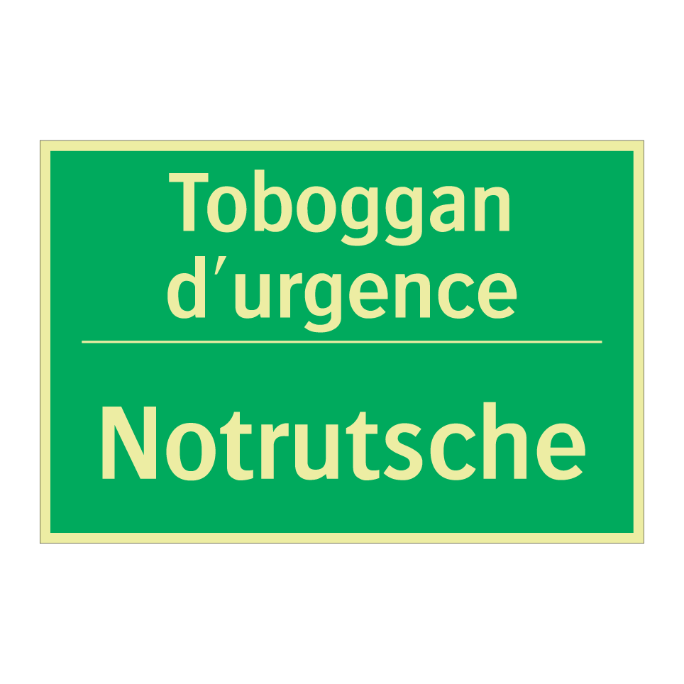 Notrutsche - Toboggan d'urgence