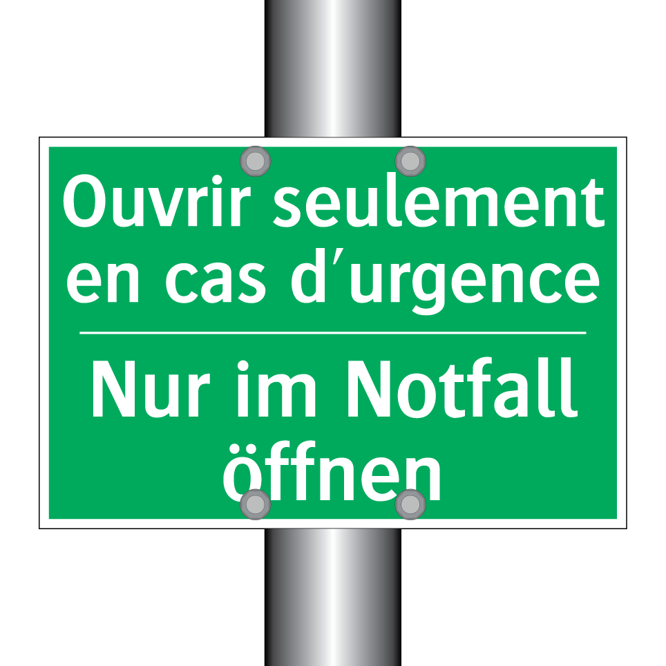 Nur im Notfall öffnen - Ouvrir seulement en cas d'urgence /.../