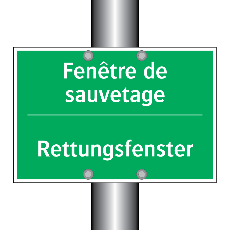 Rettungsfenster - Fenêtre de sauvetage