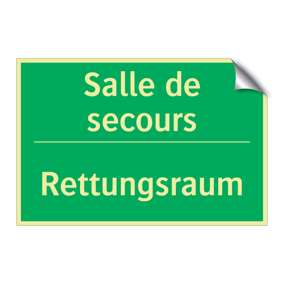 Rettungsraum - Salle de secours