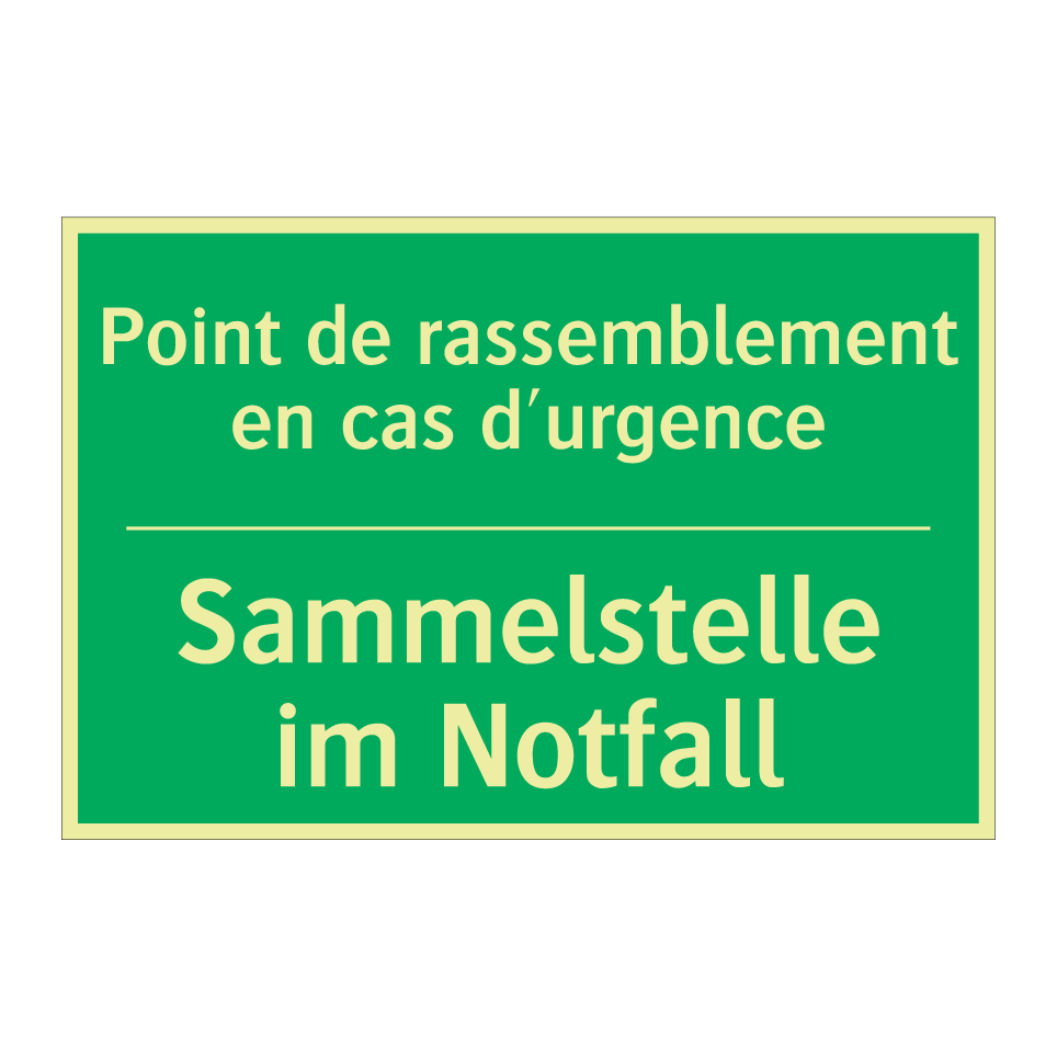 Sammelstelle im Notfall - Point de rassemblement en cas /.../
