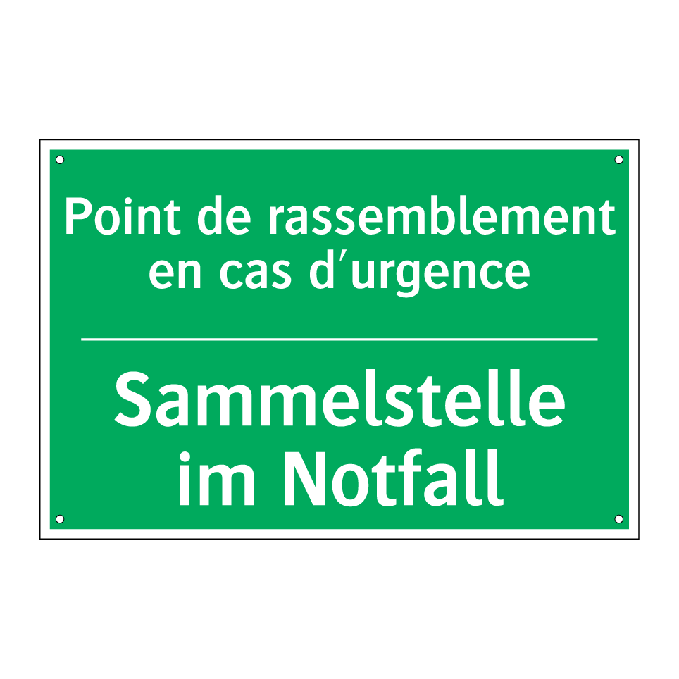 Sammelstelle im Notfall - Point de rassemblement en cas /.../