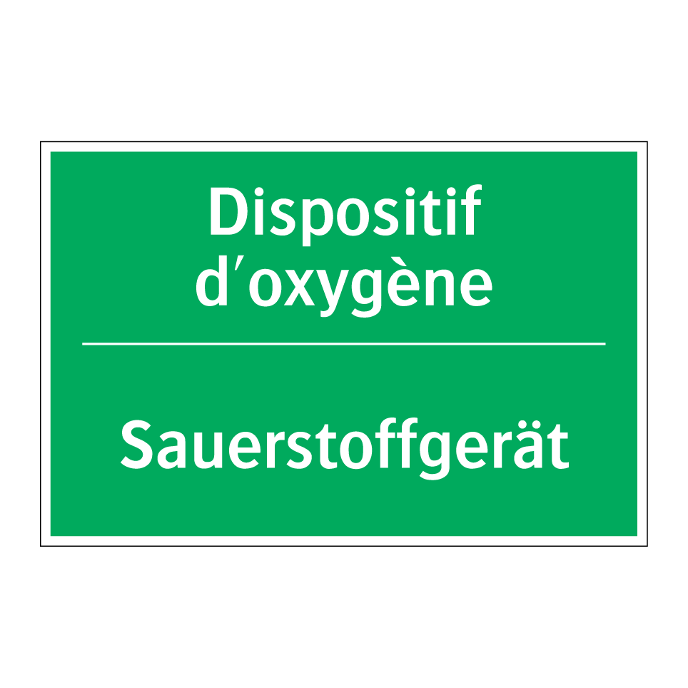 Sauerstoffgerät - Dispositif d'oxygène