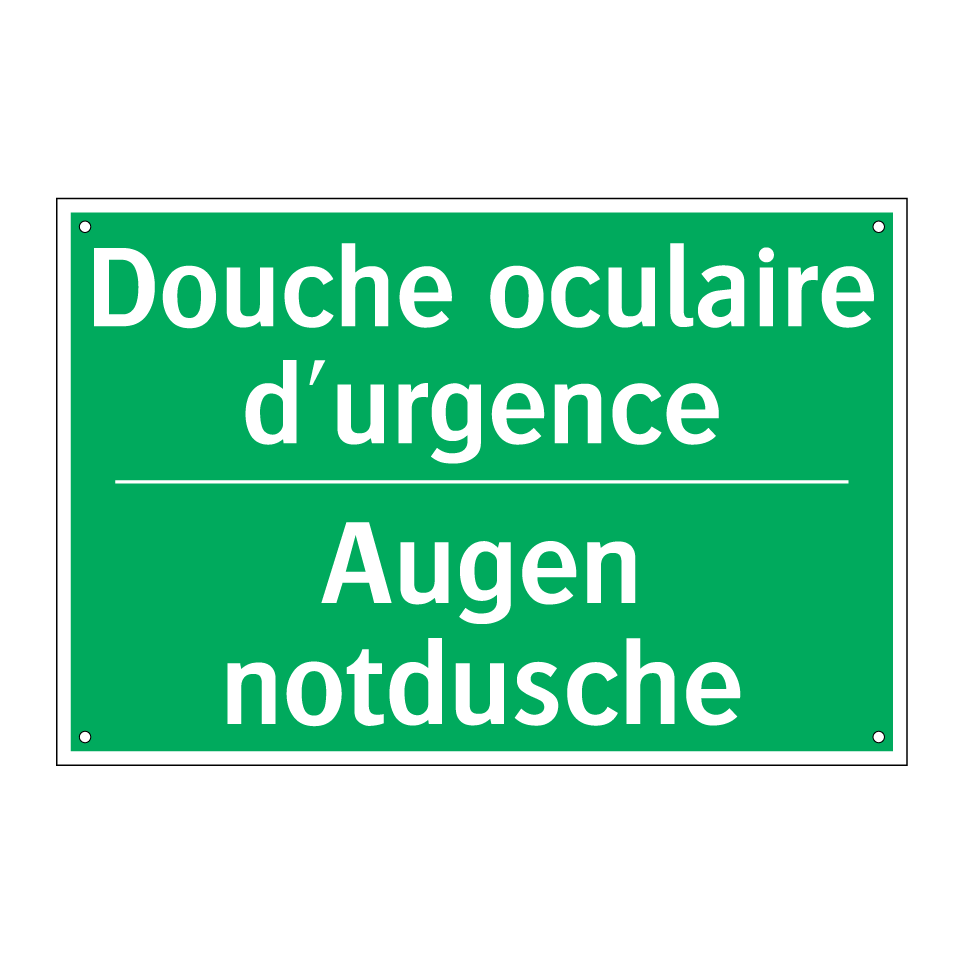 Augen notdusche - Douche oculaire d'urgence