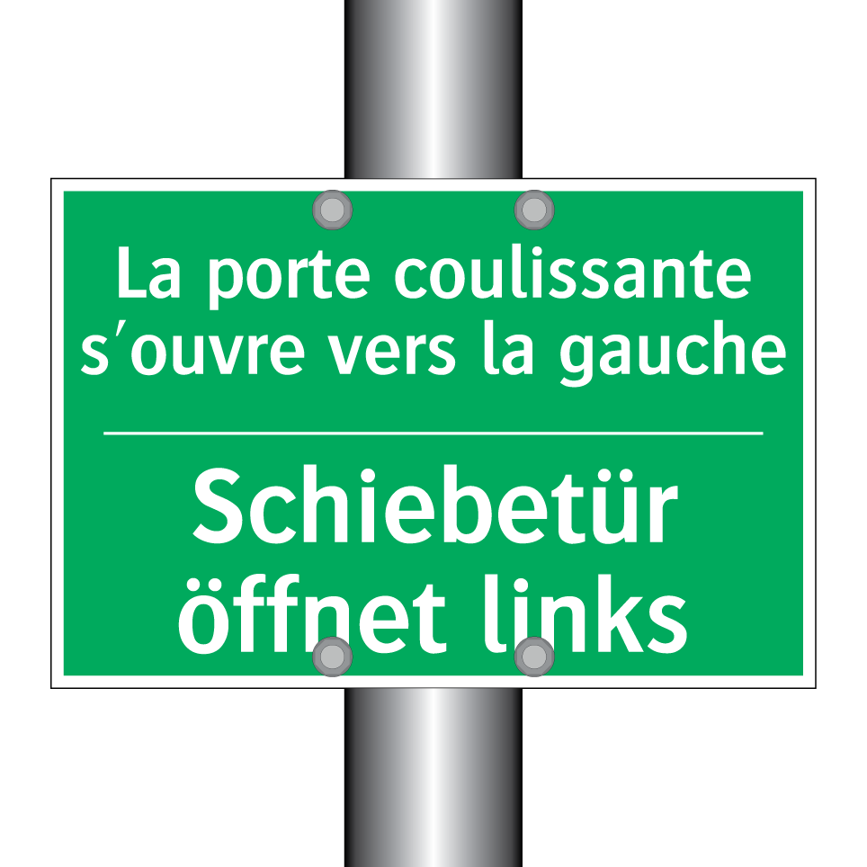 Schiebetür öffnet links - La porte coulissante s'ouvre vers /.../