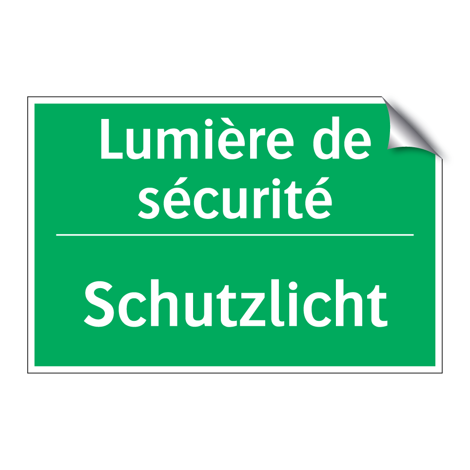 Schutzlicht - Lumière de sécurité