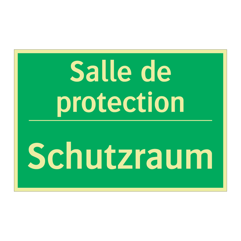 Schutzraum - Salle de protection