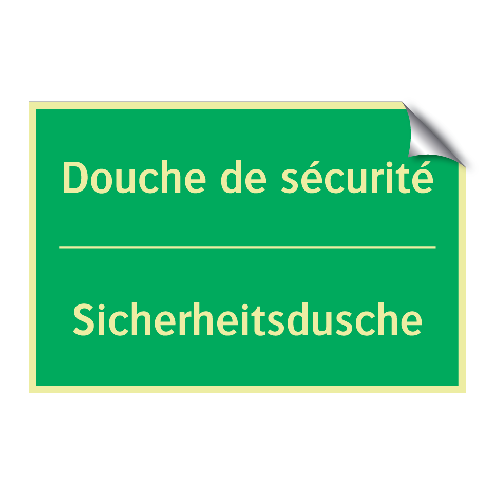 Sicherheitsdusche - Douche de sécurité