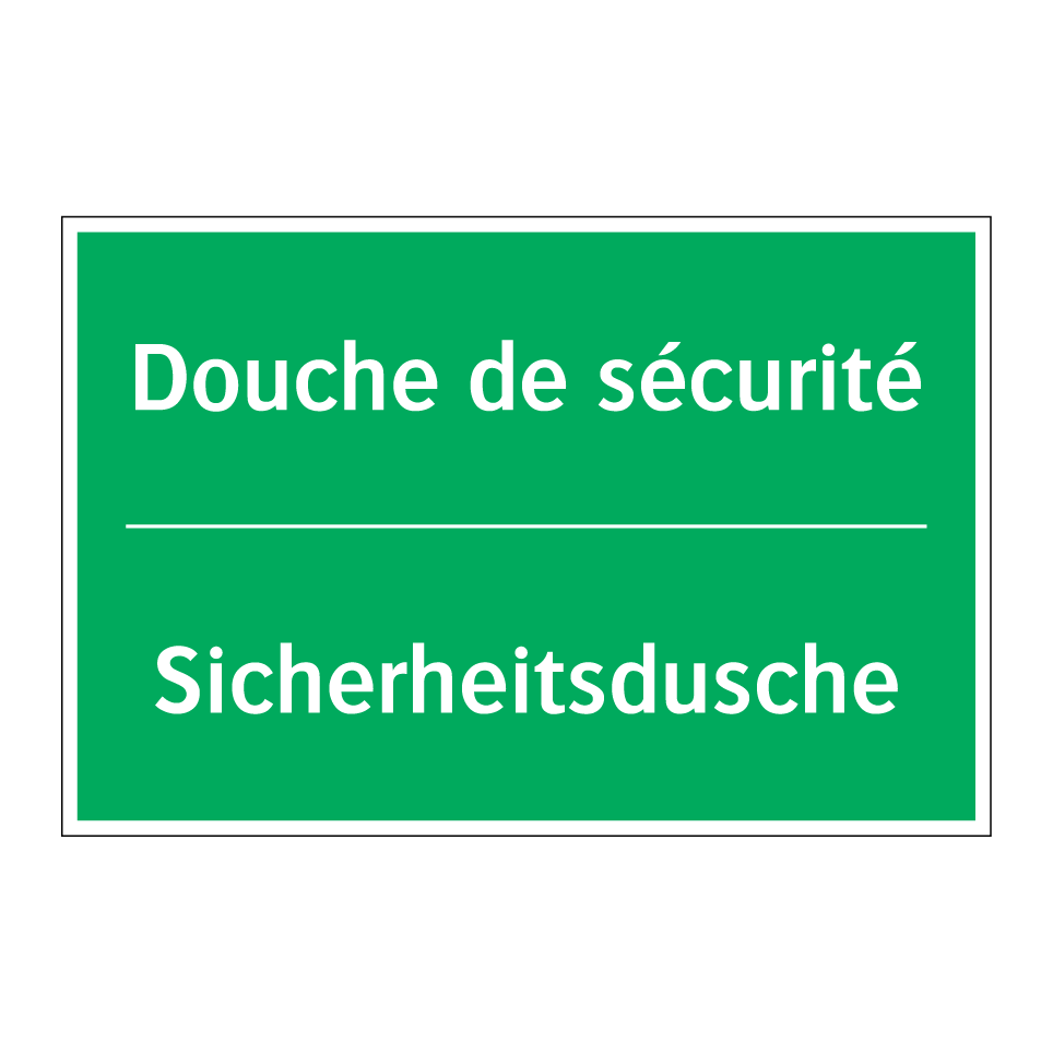 Sicherheitsdusche - Douche de sécurité