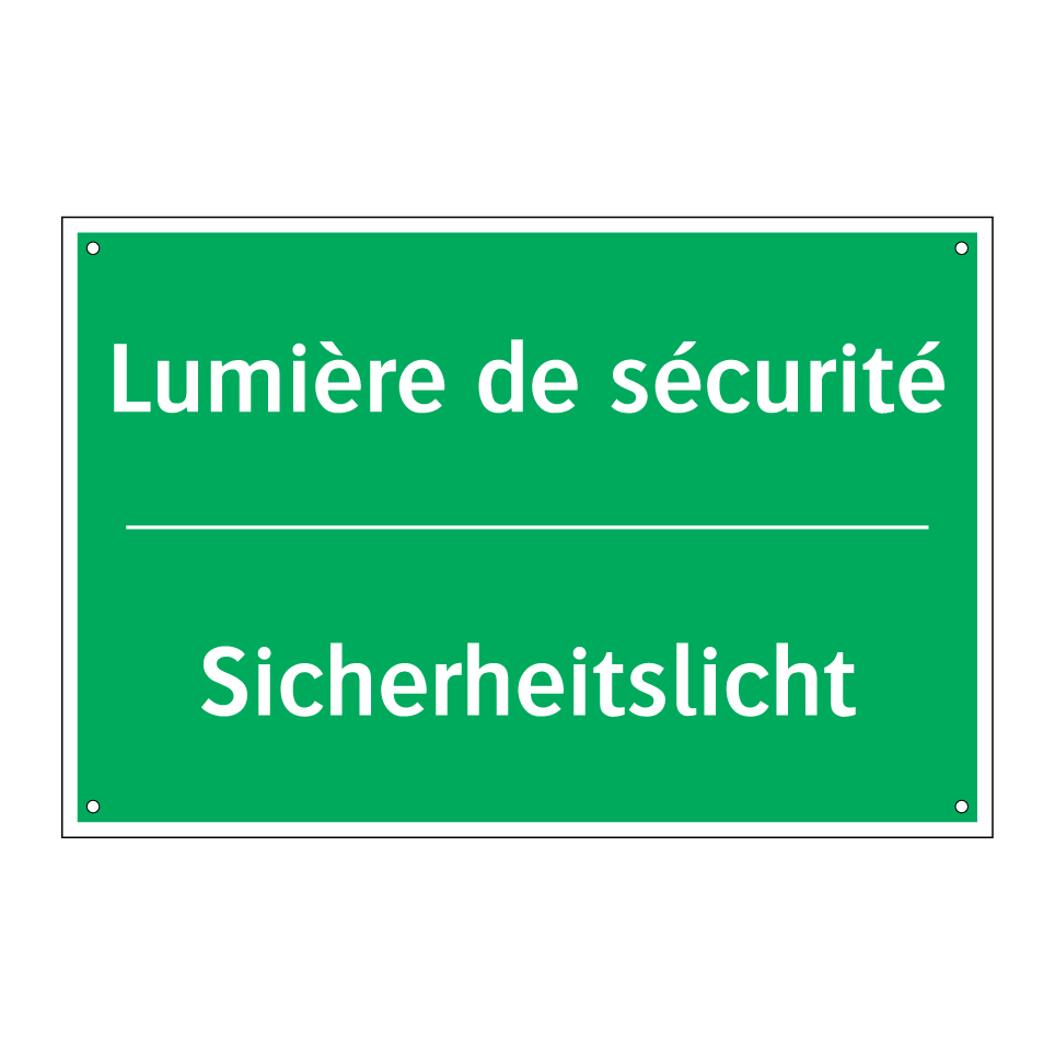Sicherheitslicht - Lumière de sécurité