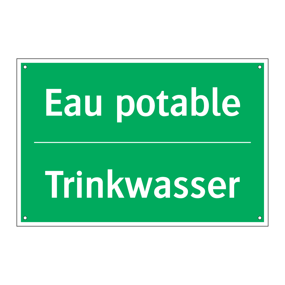 Trinkwasser - Eau potable