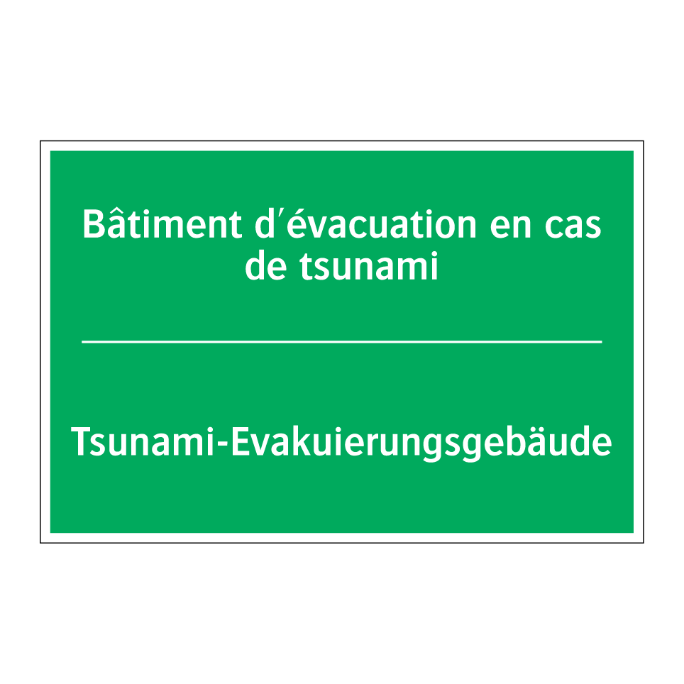 Tsunami-Evakuierungsgebäude - Bâtiment d'évacuation en cas de /.../