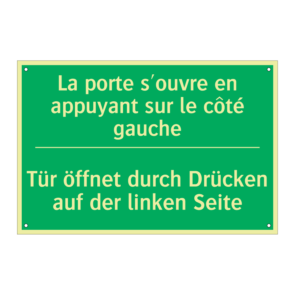 Tür öffnet durch Drücken auf der /.../ - La porte s'ouvre en appuyant sur /.../