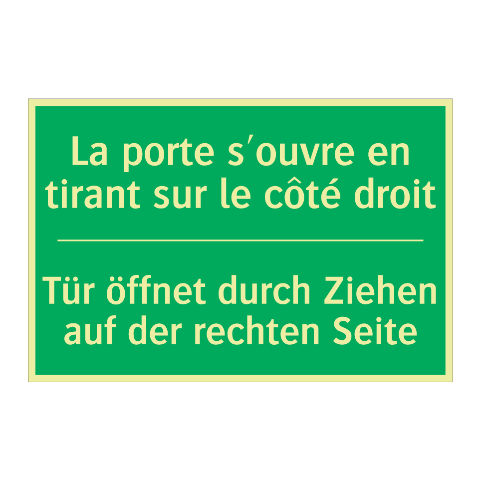 Tür öffnet durch Ziehen auf der /.../ - La porte s'ouvre en tirant sur /.../