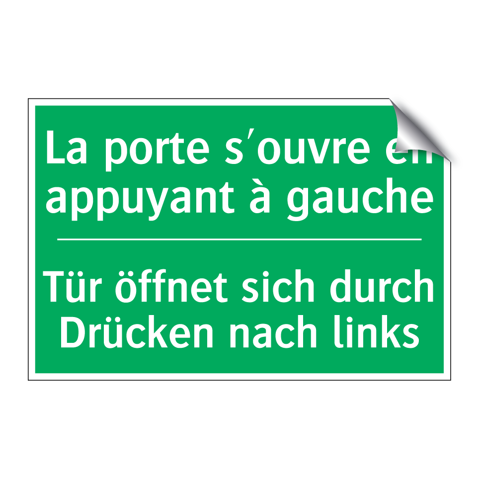 Tür öffnet sich durch Drücken /.../ - La porte s'ouvre en appuyant à /.../