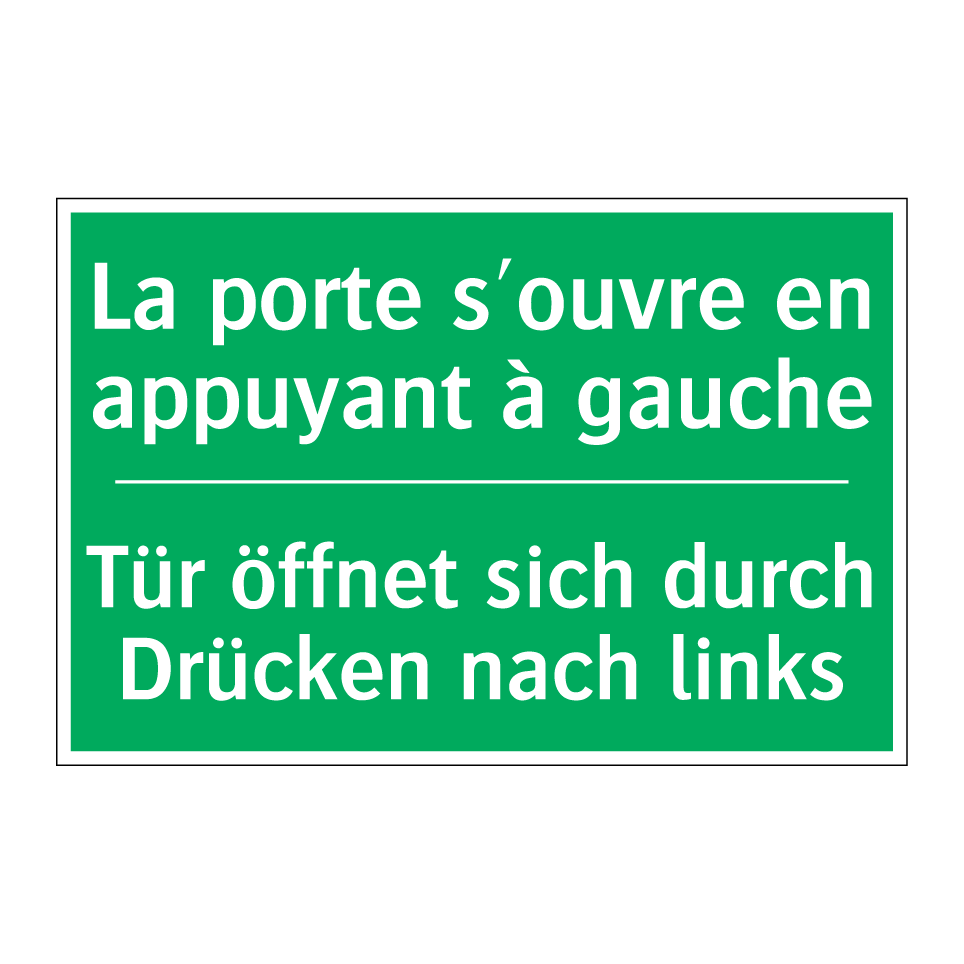 Tür öffnet sich durch Drücken /.../ - La porte s'ouvre en appuyant à /.../