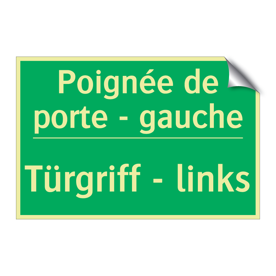 Türgriff - links - Poignée de porte - gauche