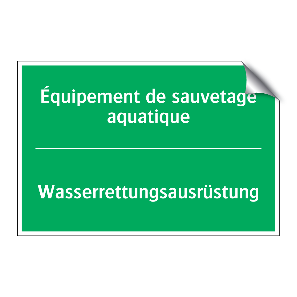 Wasserrettungsausrüstung - Équipement de sauvetage aquatique /.../