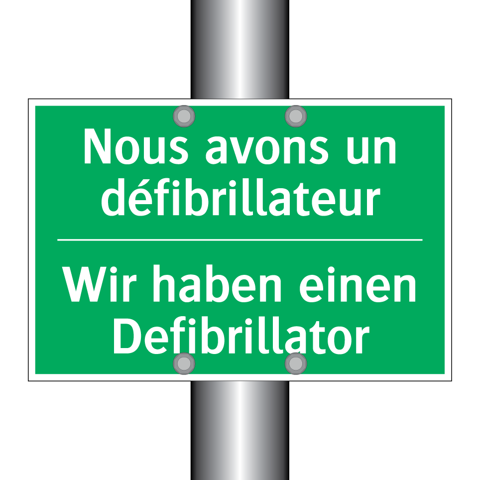 Wir haben einen Defibrillator - Nous avons un défibrillateur