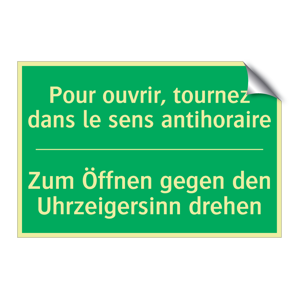 Zum Öffnen gegen den Uhrzeigersinn /.../ - Pour ouvrir, tournez dans le sens /.../