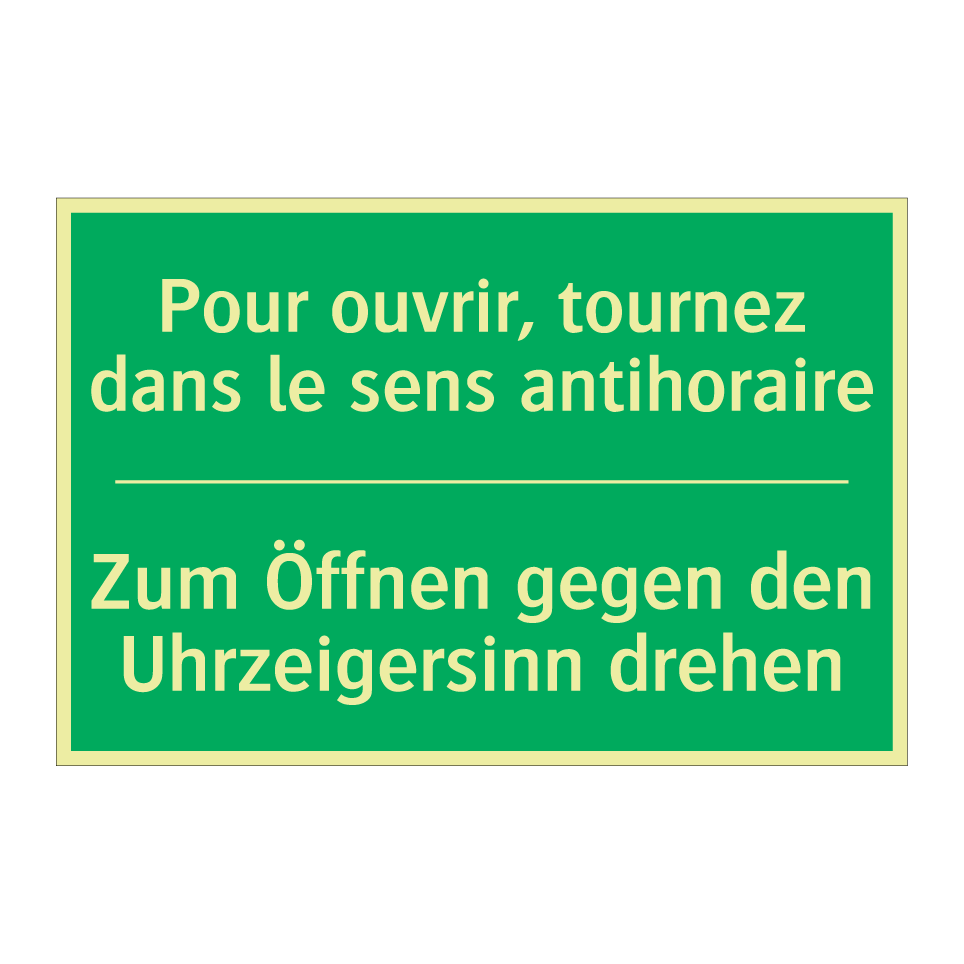 Zum Öffnen gegen den Uhrzeigersinn /.../ - Pour ouvrir, tournez dans le sens /.../