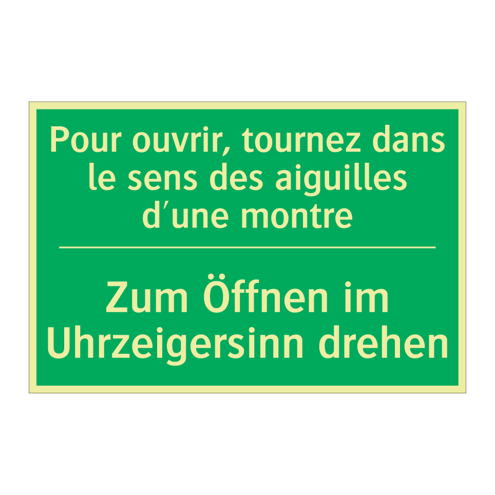 Zum Öffnen im Uhrzeigersinn drehen /.../ - Pour ouvrir, tournez dans le sens /.../