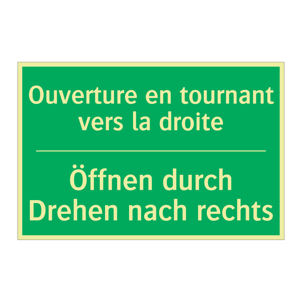 Öffnen durch Drehen nach rechts /.../ - Ouverture en tournant vers la /.../