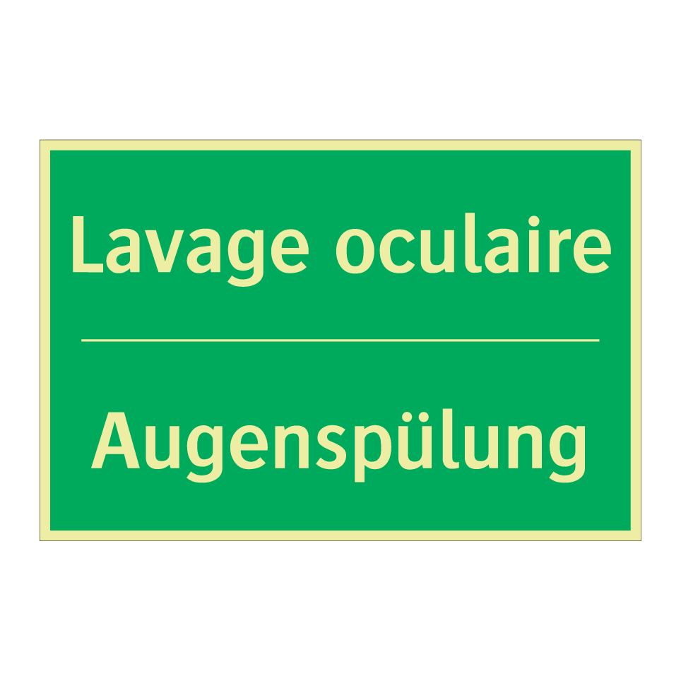 Augenspülung - Lavage oculaire